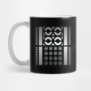 “Dimensional Disks” - V.1 Grey - (Geometric Art) (Dimensions) - Doc Labs Mug